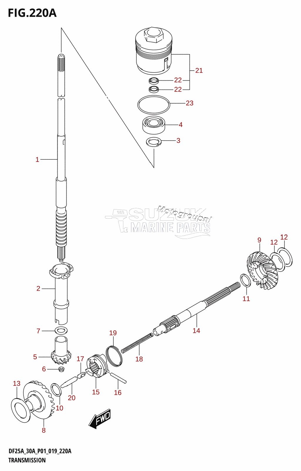 TRANSMISSION (DF25A,DF25AR,DF25AT,DF25ATH)