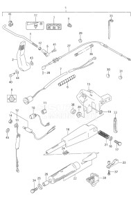 DF 9.9 drawing Tiller Handle