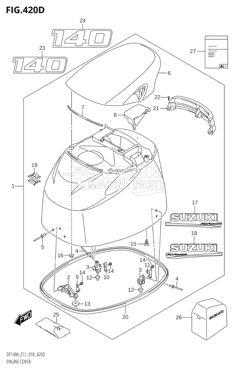 ENGINE COVER (DF140AT:E11,DF140AZ:E11)