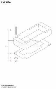 DF250ATSS From 25001N-440001 (E03)  2024 drawing OPT:REMOTE CONTROL SPACER (DF25A,DF25ATH,DF30ATH)