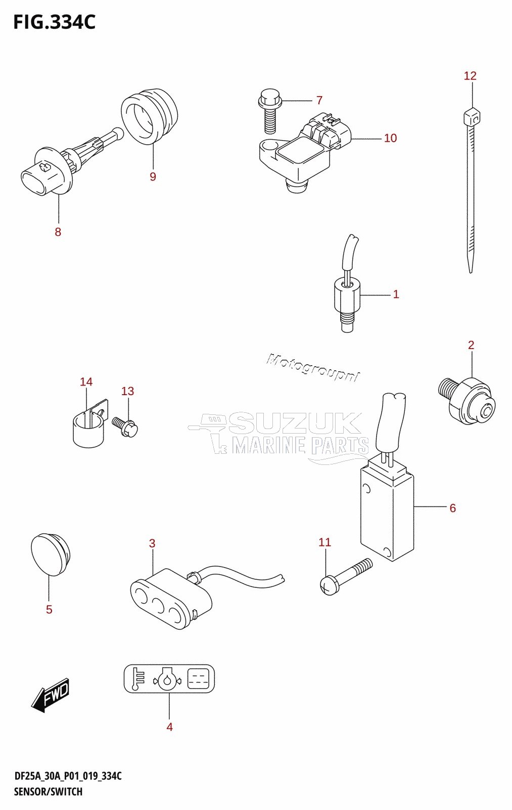 SENSOR /​ SWITCH (DF25AT,DF30AT)