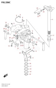 04003F-610001 (2016) 40hp E03-USA (DF40A) DF40A drawing SWIVEL BRACKET (DF60A:E03)