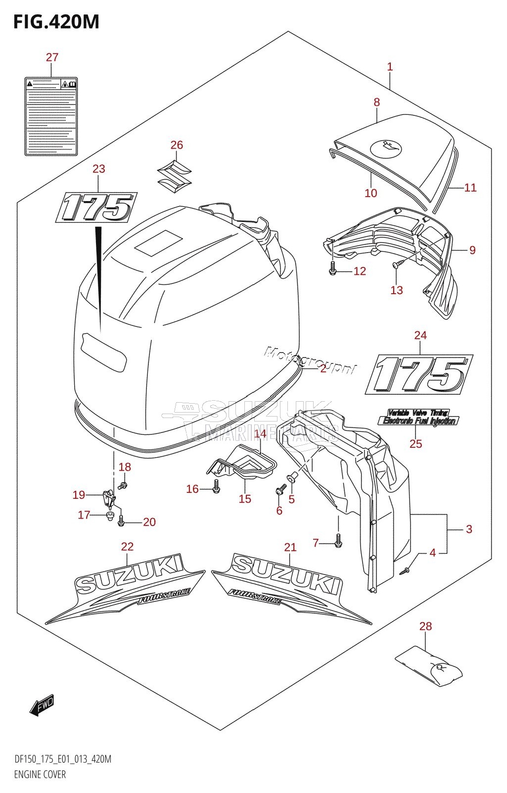 ENGINE COVER (DF175Z:E40)