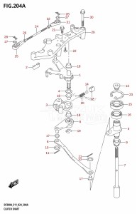 DF250ATSS From 25001N-440001 (E03)  2024 drawing CLUTCH SHAFT