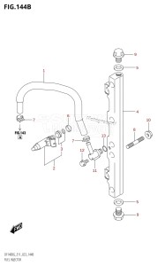 DF140BZG From 14004Z-140001 (E11 E40)  2021 drawing FUEL INJECTOR (E11:(022,023))