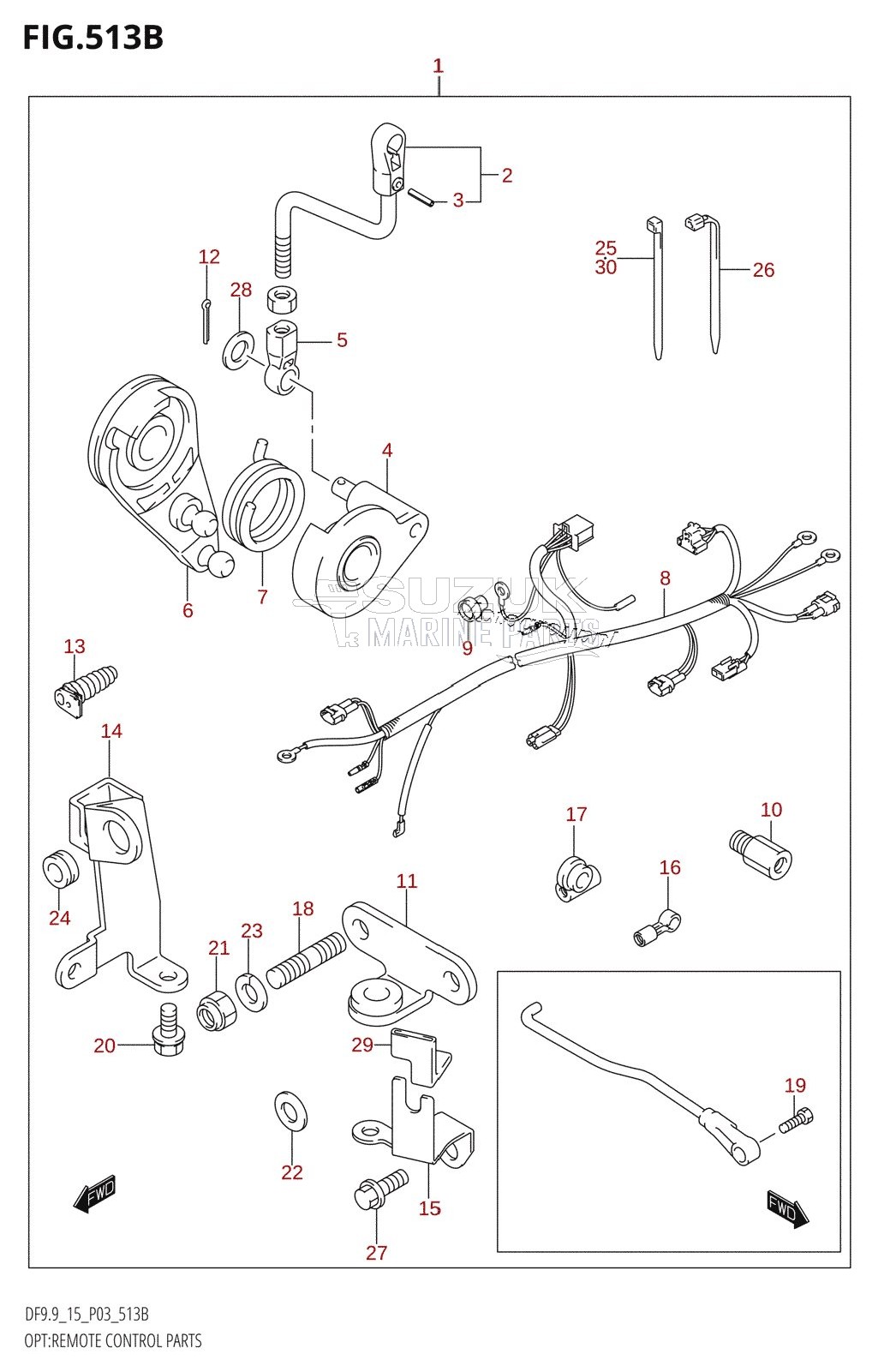 OPT:REMOTE CONTROL PARTS (K5,K6,K7,K8,K9,K10,011)