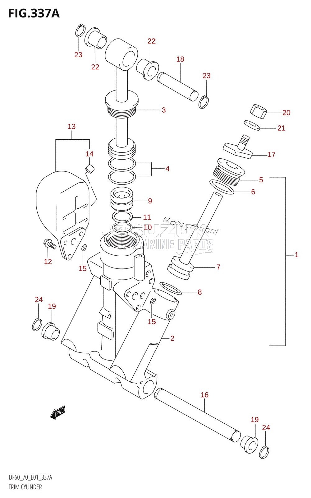 TRIM CYLINDER (W,X,Y)