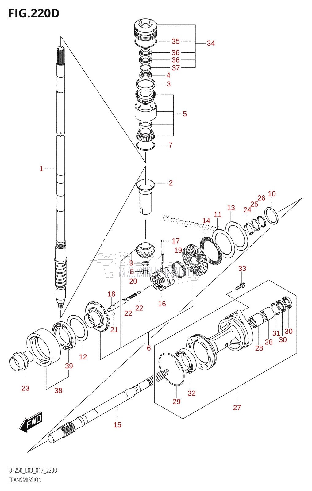 TRANSMISSION (DF225Z:E03)