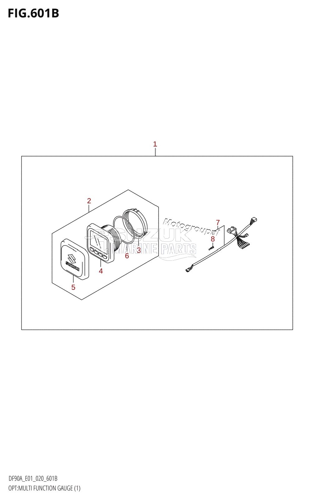 OPT:MULTI FUNCTION GAUGE (1) (DF90AWQH)