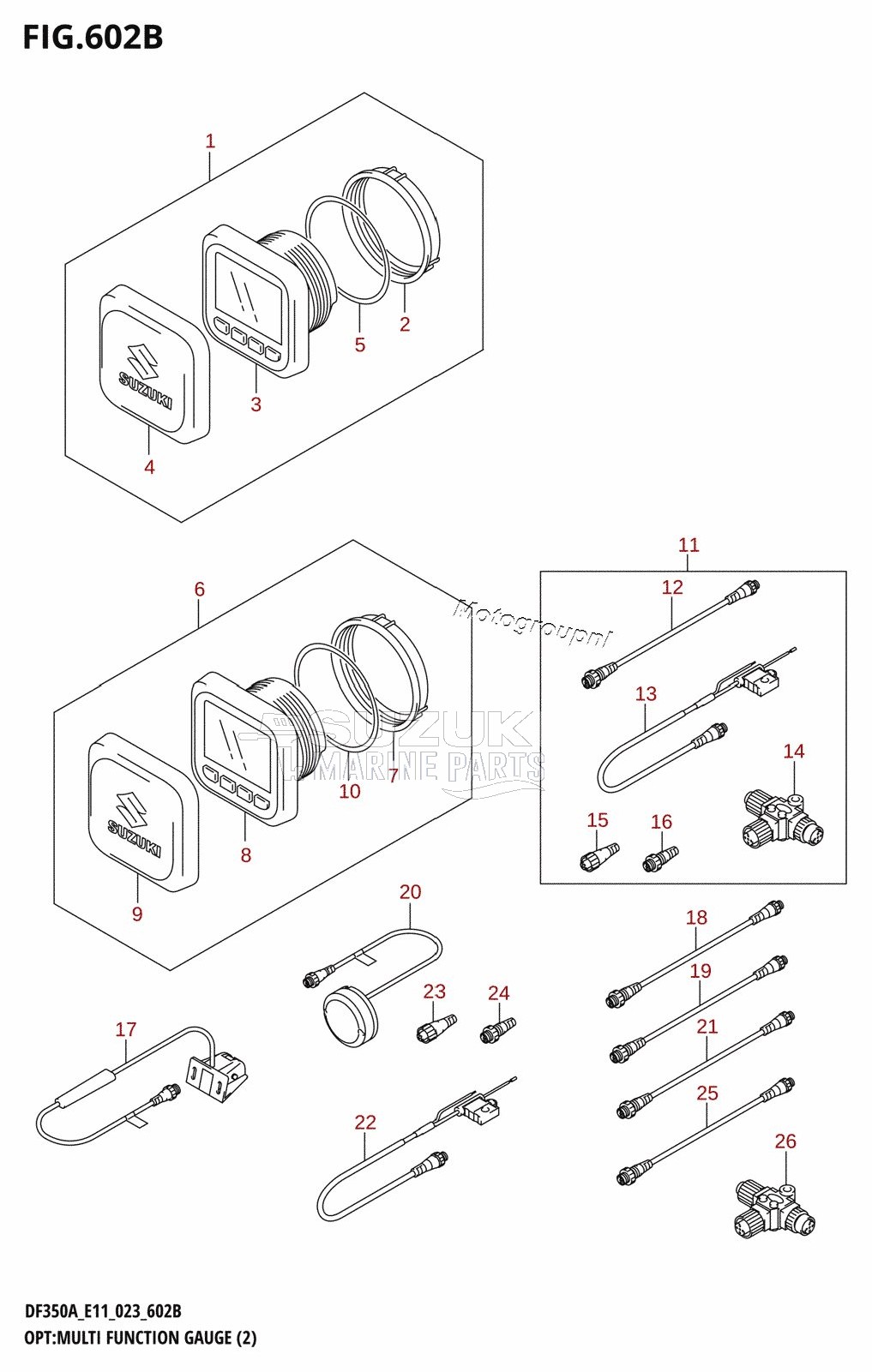 OPT:MULTI FUNCTION GAUGE (2) (022,023)