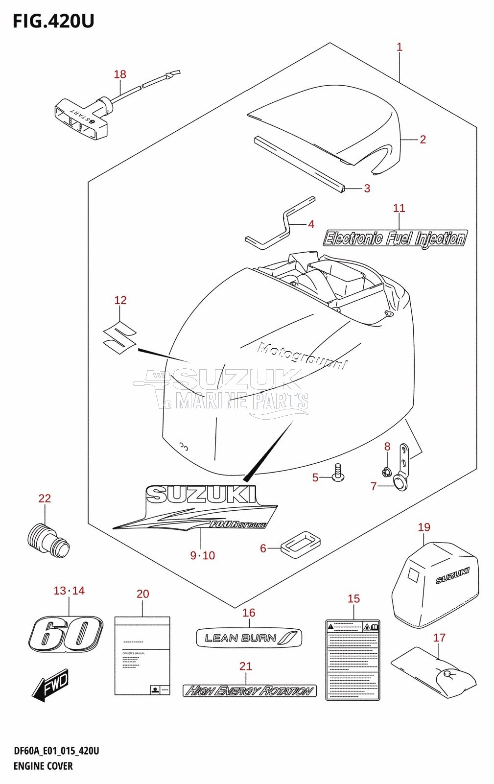 ENGINE COVER (DF60AVTH:E40)