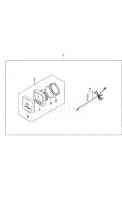 Outboard DF 90A drawing Opt: Multi Function Gauge (1)