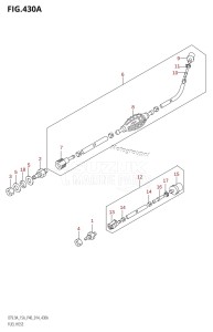 DT15A From 01504-410001 (P40)  2014 drawing FUEL HOSE (DT9.9AK:P36)