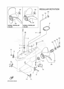 F250UA drawing PROPELLER-HOUSING-AND-TRANSMISSION-2