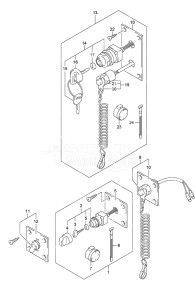 Outboard DF 20A drawing Switch Remote Control