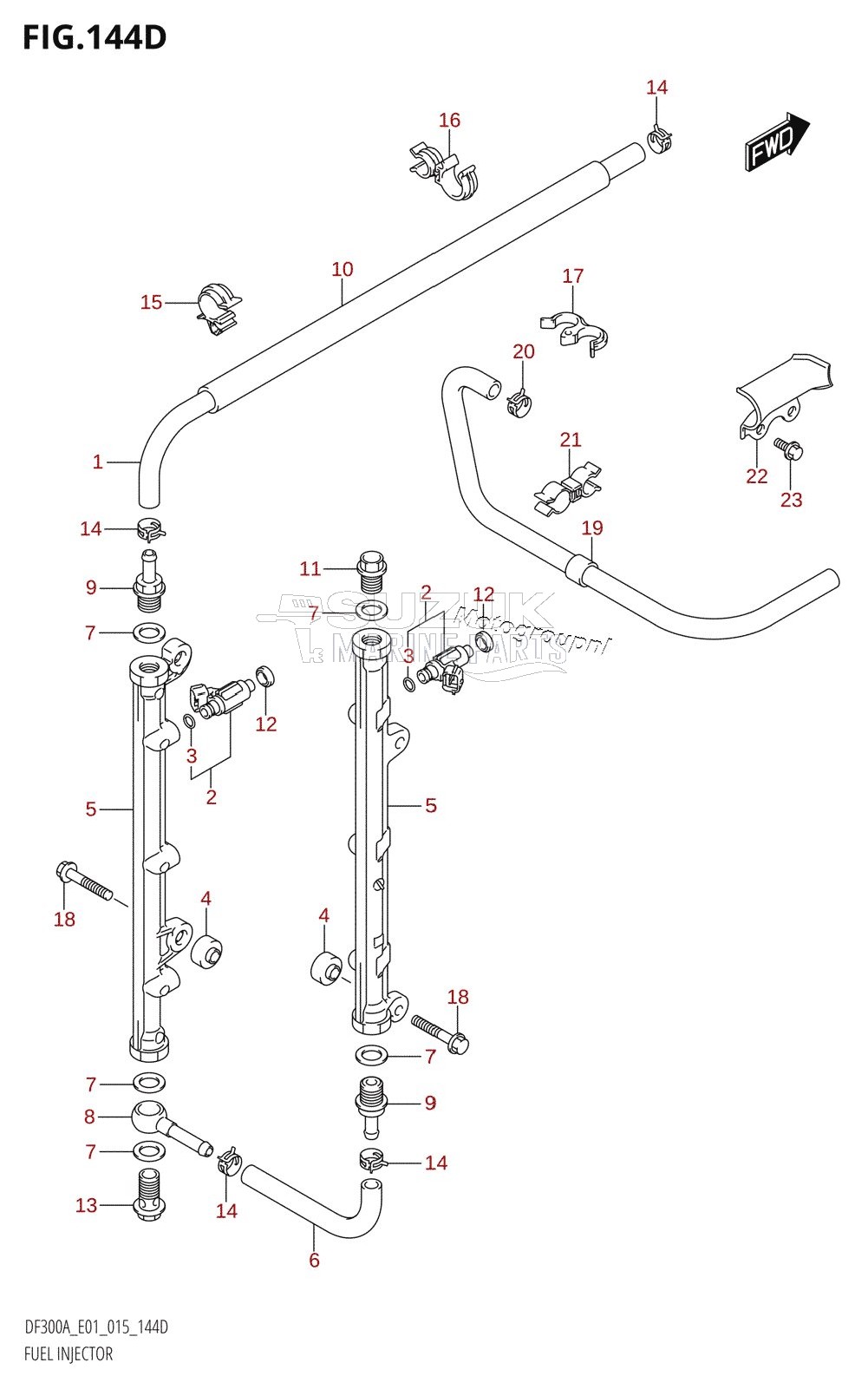 FUEL INJECTOR (DF250A:E40)