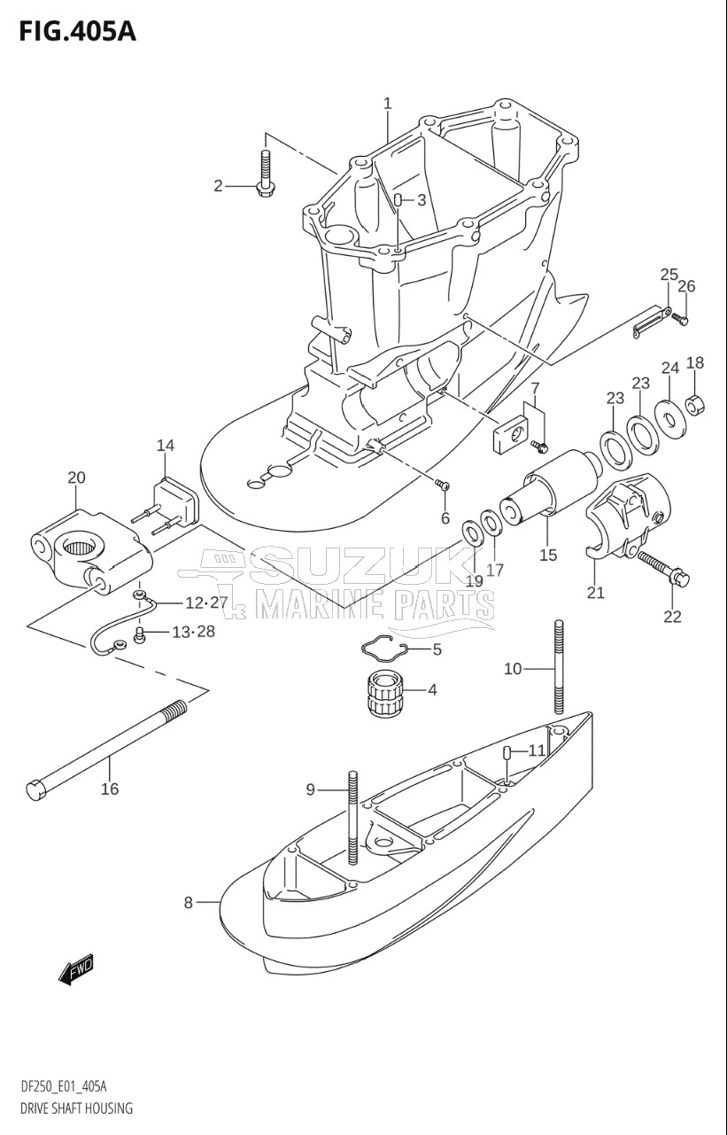 DRIVE SHAFT HOUSING (X-TRANSOM,XX-TRANSOM)