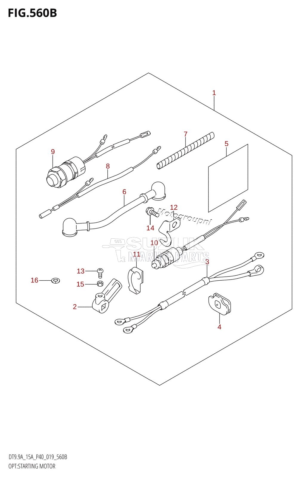 OPT:STARTING MOTOR (DT9.9A:P40,DT15A:P40)