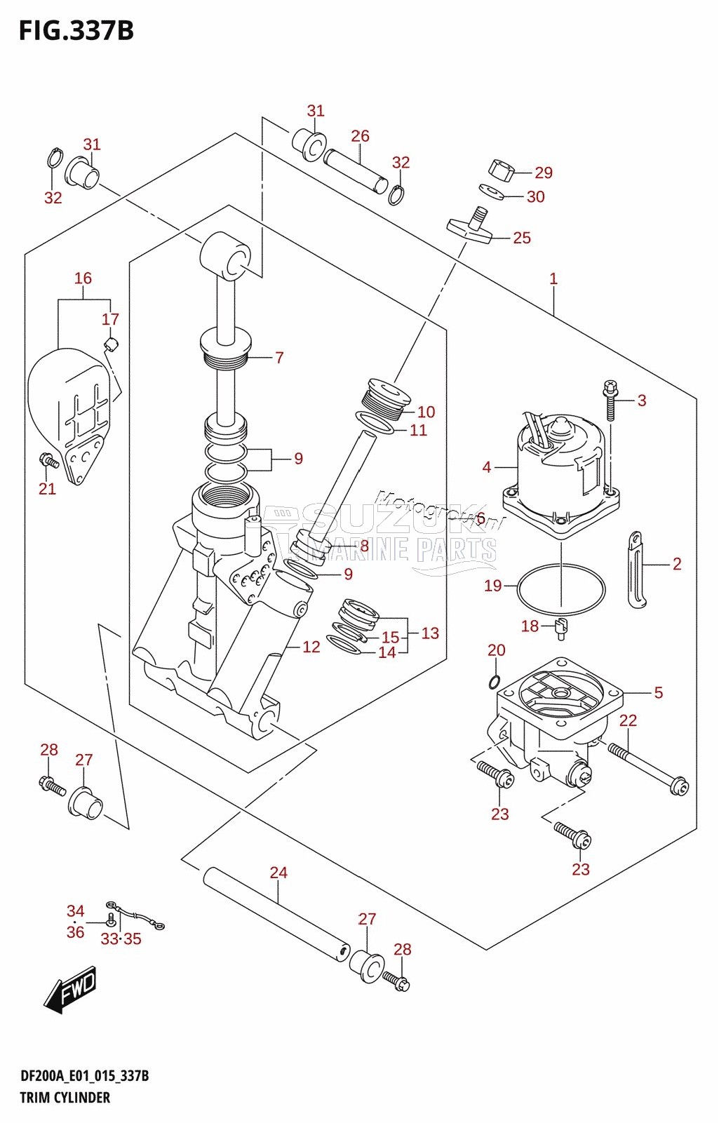 TRIM CYLINDER (DF200AZ)