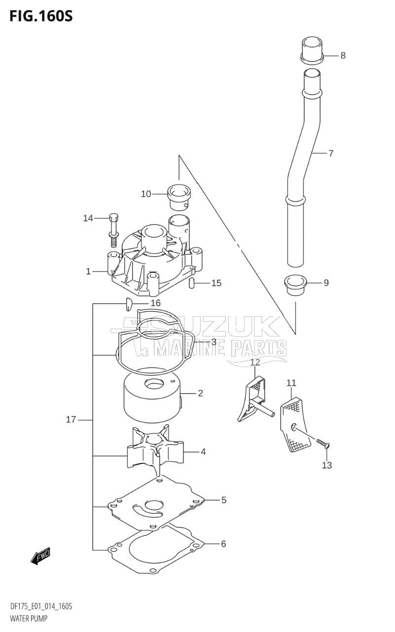 WATER PUMP (DF175ZG:E40)