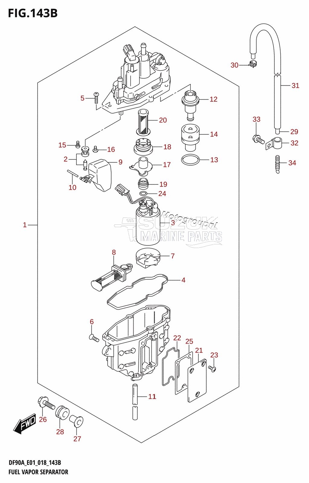 FUEL VAPOR SEPARATOR (E40)