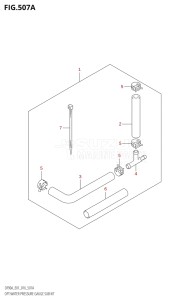 07003F-610001 (2016) 70hp E01 E40-Gen. Export 1 - Costa Rica (DF70A  DF70ATH) DF70A drawing OPT:WATER PRESSURE GAUGE SUB KIT