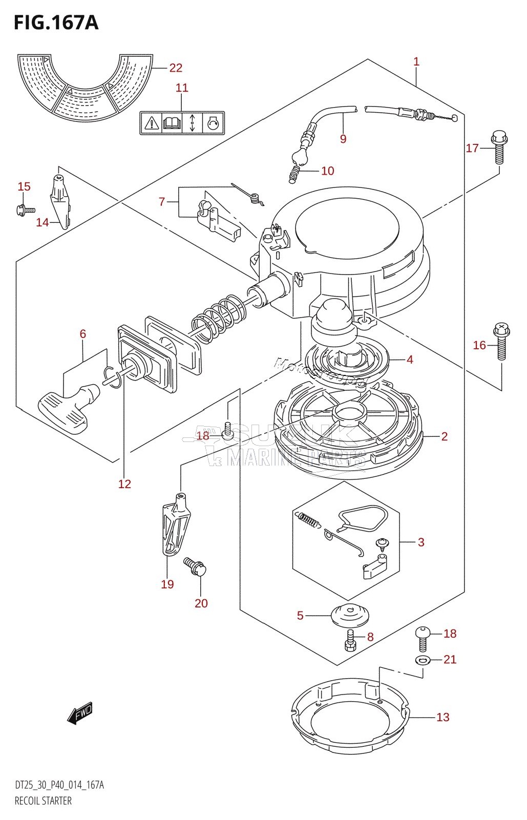 RECOIL STARTER (DT25K:P36)