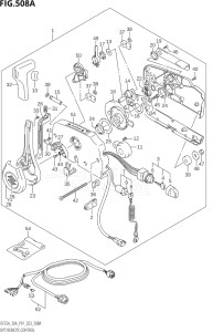 02504F-340001 (2023) 25hp P01-Gen. Export 1 (DF25A    DF25AT    DF25ATH    DT25K) DF25A drawing OPT:REMOTE CONTROL ((DF25A,DF30A,DF30AQ):(020,021))