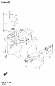 DF100B From 10004F-910001 (E01 E40)  2019 drawing GEAR CASE (DF70ATH,DF80A,DF90ATH)