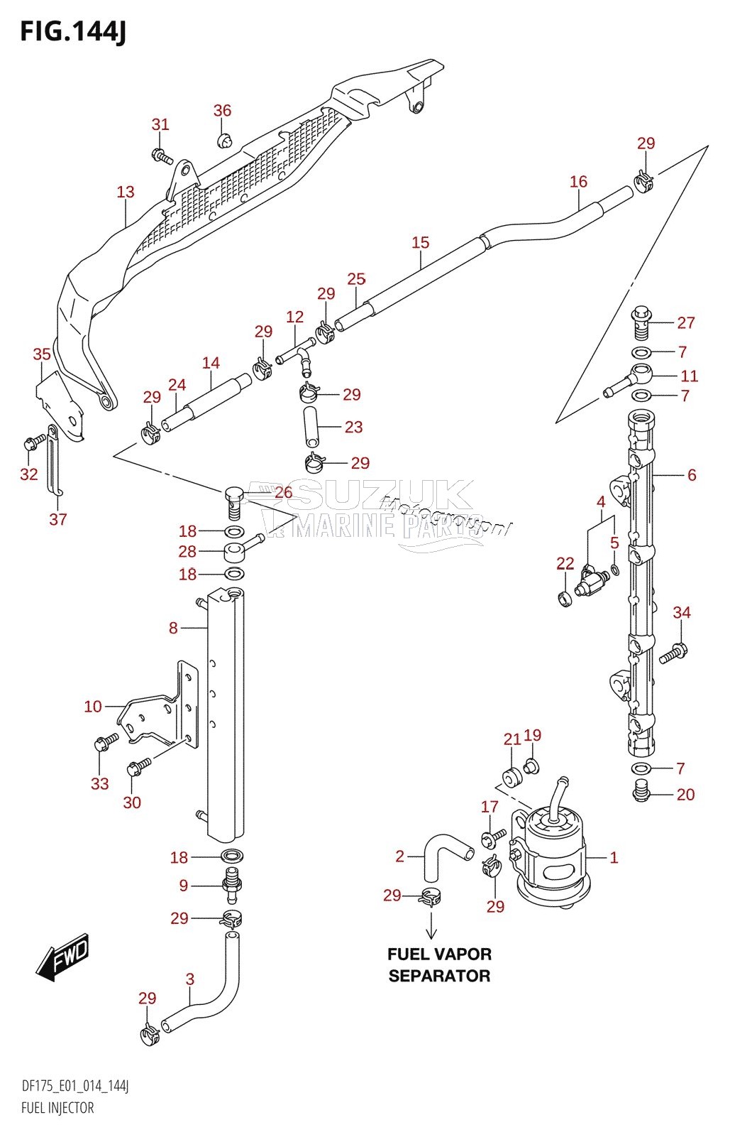 FUEL INJECTOR (DF175T:E01)