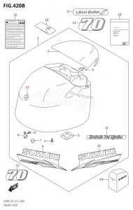 DF70A From 07003F-510001 (E01 E40)  2015 drawing ENGINE COVER (DF70A:E40)