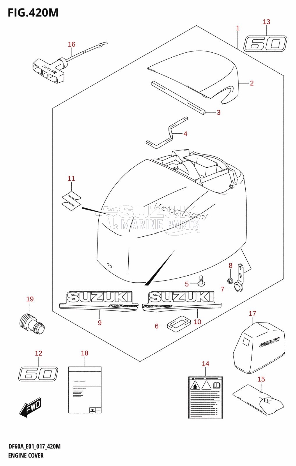 ENGINE COVER (DF60ATH:E40)