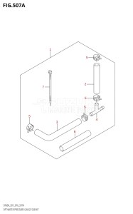 05004F-610001 (2016) 50hp E01-Gen. Export 1 (DF50AVT  DF50AVTH) DF50A drawing OPT:WATER PRESSURE GAUGE SUB KIT