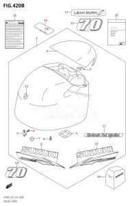 DF80A From 08002F-410001 (E01 E40)  2014 drawing ENGINE COVER (DF70A:E40)