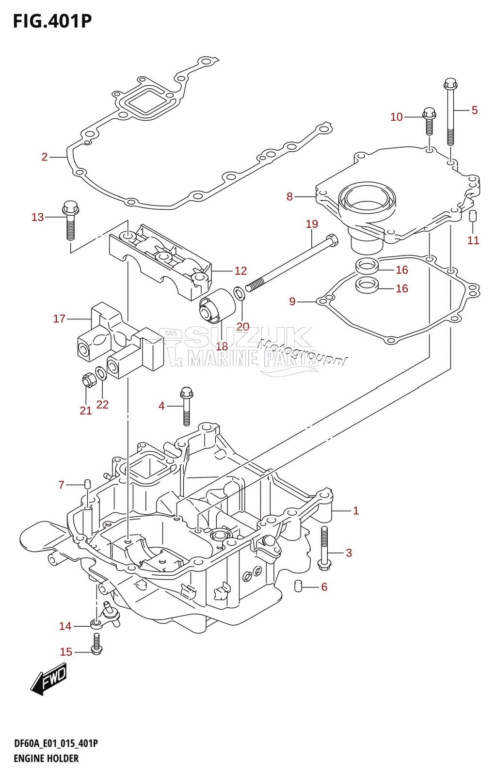 ENGINE HOLDER (DF50AVTH:E01)