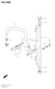 DF115BZ From 11506Z-240001 (E11 E40)  2022 drawing FUEL INJECTOR (E40)