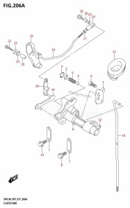 DF8A From 00801F-710001 (P01)  2017 drawing CLUTCH ROD (DF8A:P01)