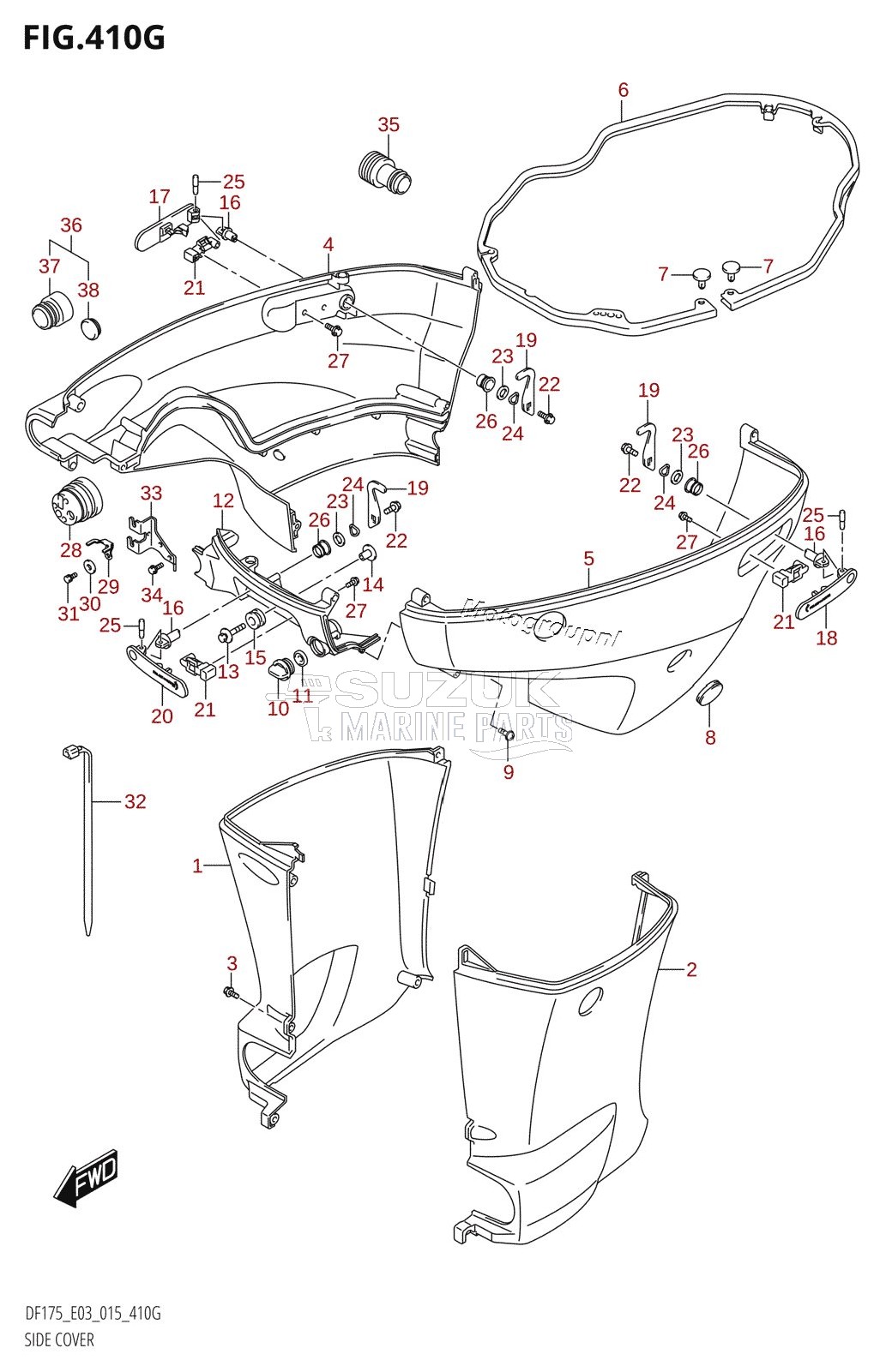 SIDE COVER (DF175Z:E03)