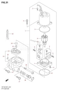 DF140 From 14001Z-251001 (E01)  2002 drawing PTT MOTOR