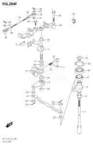 DF150ZG From 15002Z-510001 (E03)  2015 drawing CLUTCH SHAFT (DF175TG:E03)