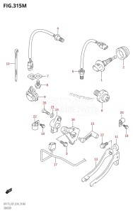 DF150ZG From 15002Z-410001 (E40)  2014 drawing SENSOR (DF175TG:E40)