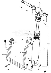 DT140 From 14001-20001 ()  1982 drawing TILT CYLINDER