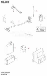 DF250A From 25003P-140001 (E11 E40)  2021 drawing KEY LESS START ((022,023):(E03,E11))