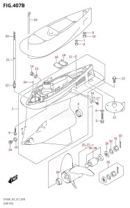 DF300A From 30002P-710001 (E03)  2017 drawing GEAR CASE (DF250A:E03)