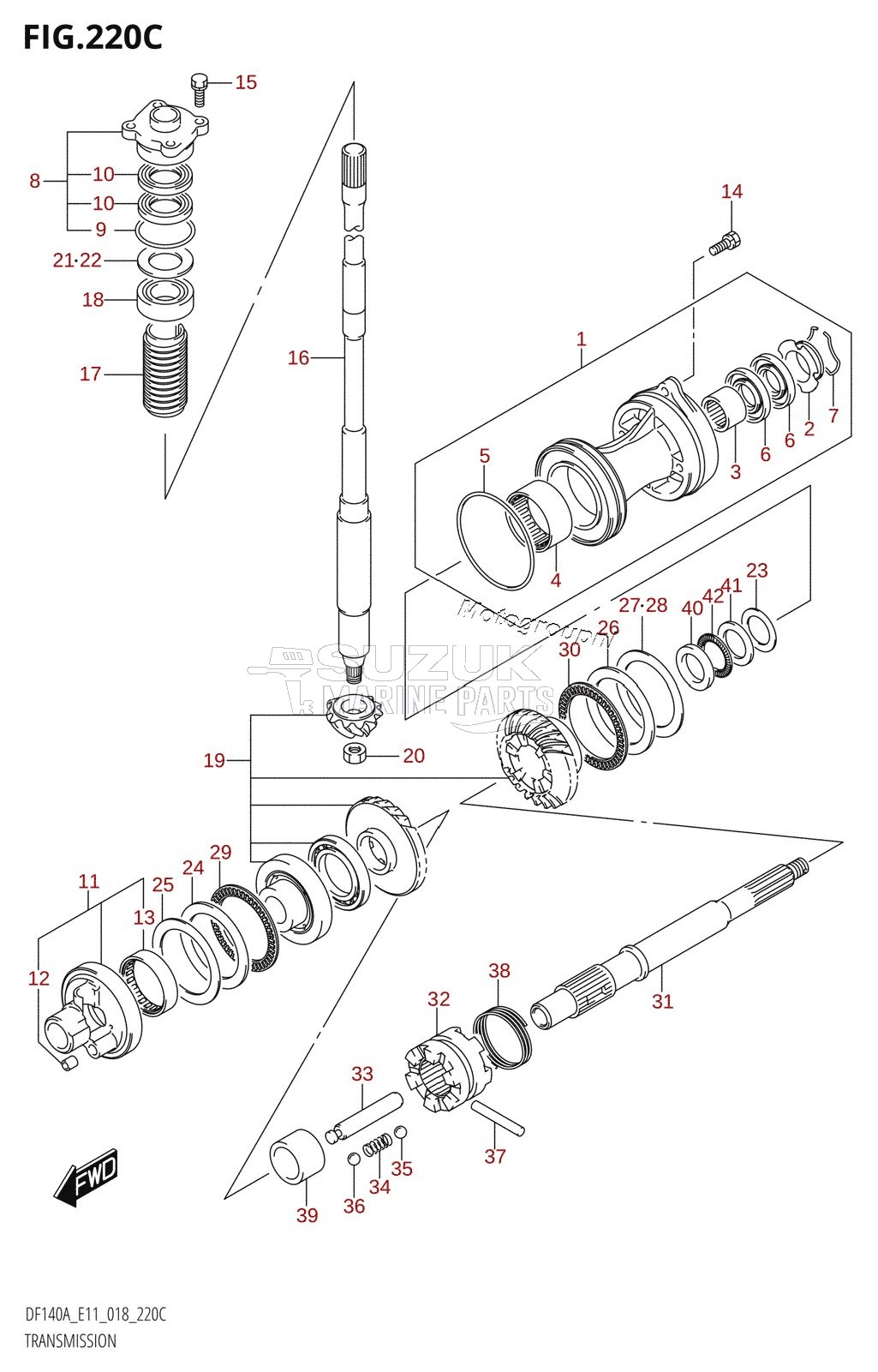 TRANSMISSION (DF115AZ,DF140AZ)