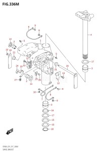 05004F-710001 (2017) 50hp E01-Gen. Export 1 (DF50AVT  DF50AVTH) DF50A drawing SWIVEL BRACKET (DF60ATH:E40)