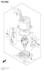 DF250 From 25005Z-040001 (E40)  2020 drawing PTT MOTOR