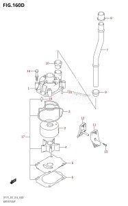 DF175ZG From 17502Z-410001 (E01 E40)  2014 drawing WATER PUMP (DF150TG:E40)