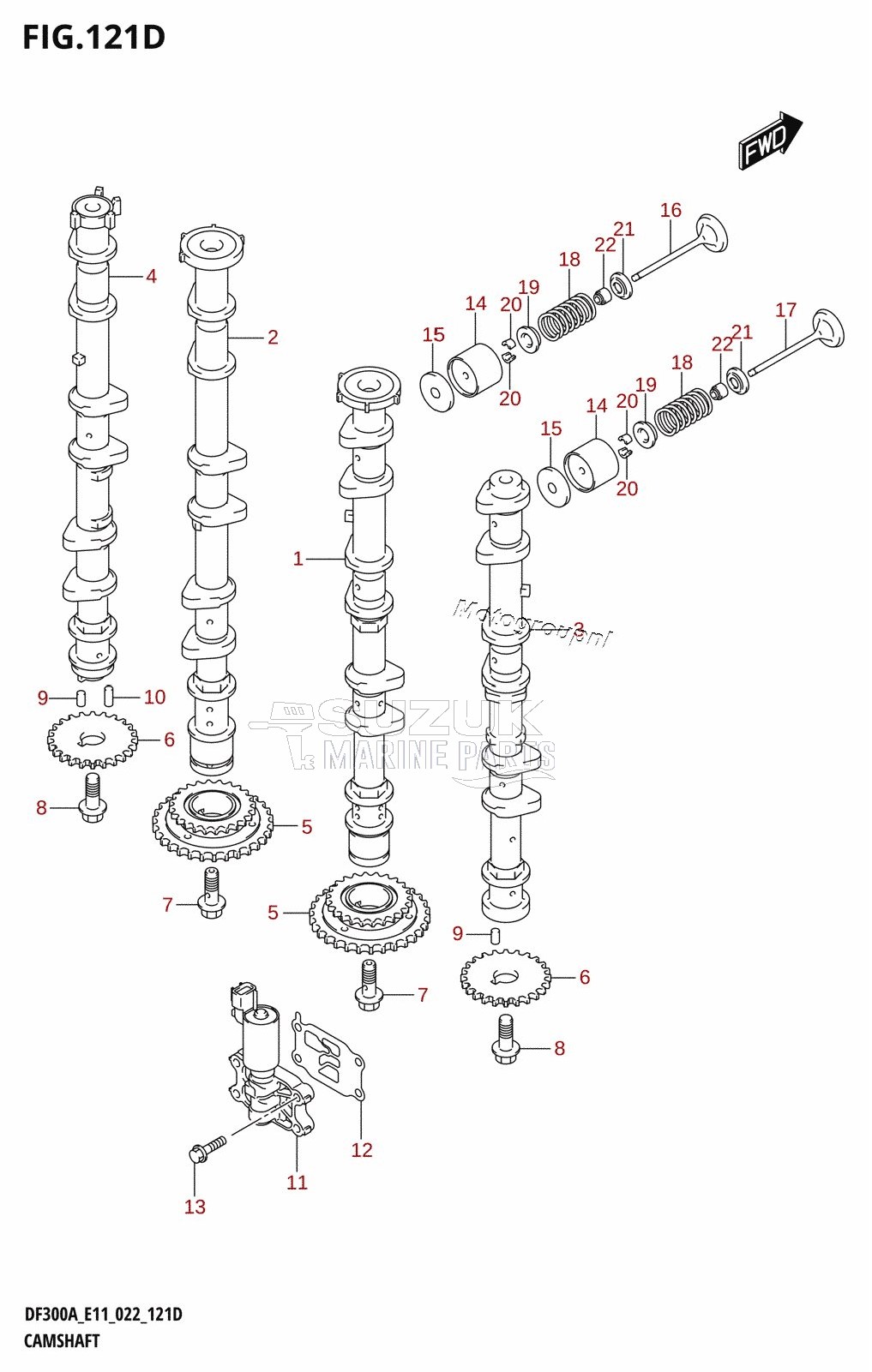 CAMSHAFT (DF250A:022)