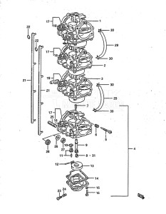 Outboard DT 140 drawing Carburetor